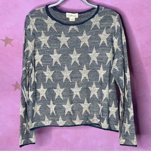 Denim & Supply Ralph Lauren Star Print Coastal Beach Knit Sweater Large - Picture 1 of 5